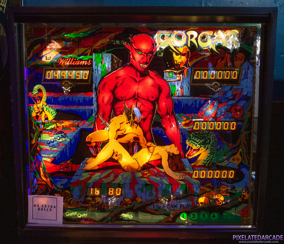 Gorgar Photo: Gorgar pinball cabinet - Backbox