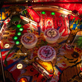 Gorgar pinball cabinet - Upper playfield