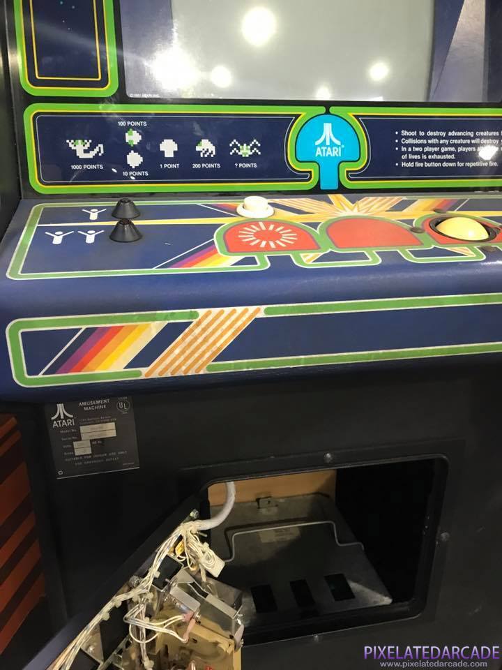 Centipede Photo: Centipede arcade cabinet - controls and coin box