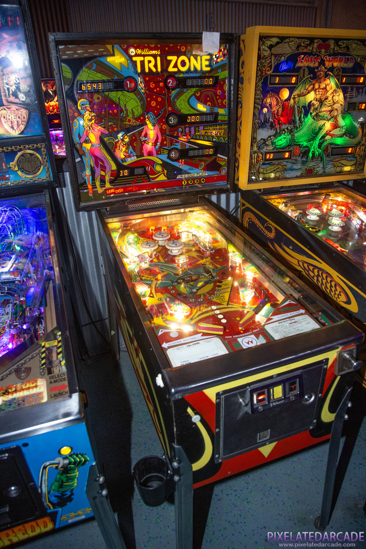 Tri Zone Photo: Tri Zone pinball cabinet
