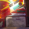 Tri Zone pinball cabinet - Instruction card