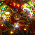Tri Zone pinball cabinet - Upper playfield