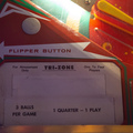 Tri Zone pinball cabinet - Information card