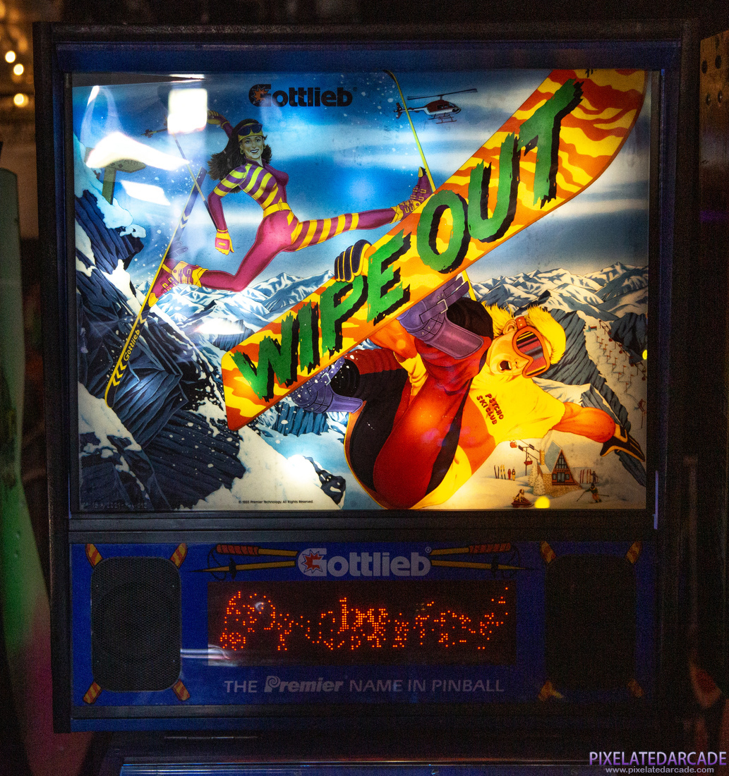 Wipe Out Photo: Wipe Out pinball cabinet - Backbox