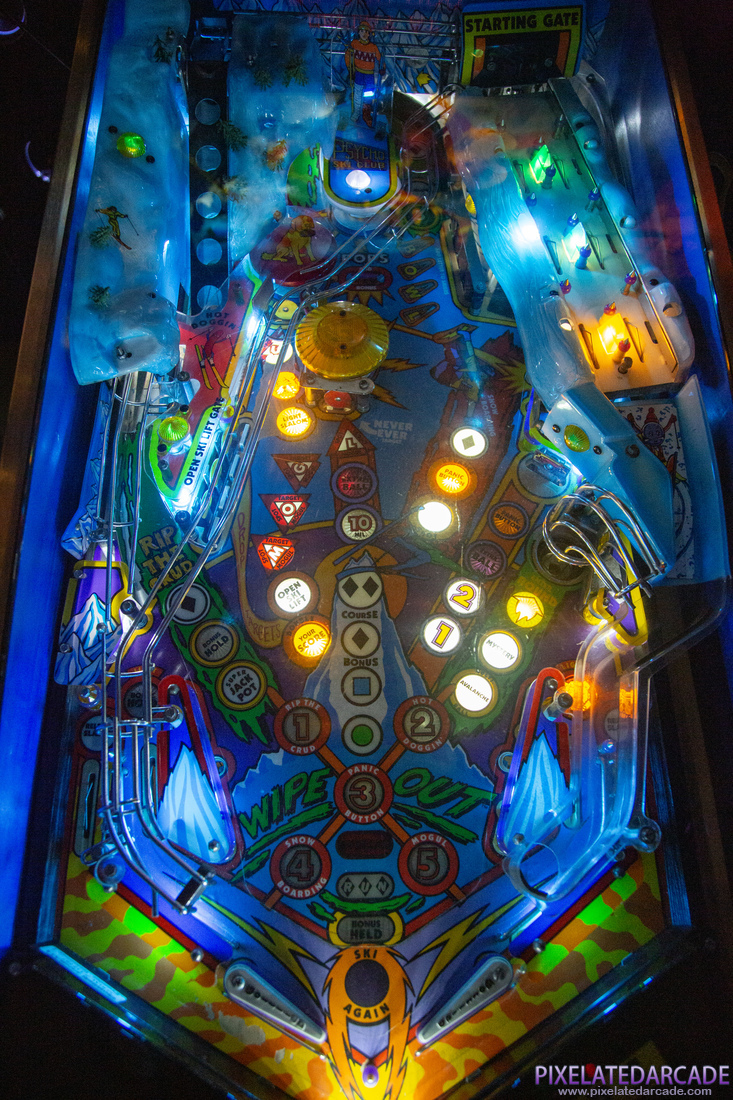 Wipe Out Photo: Wipe Out pinball cabinet - Playfield
