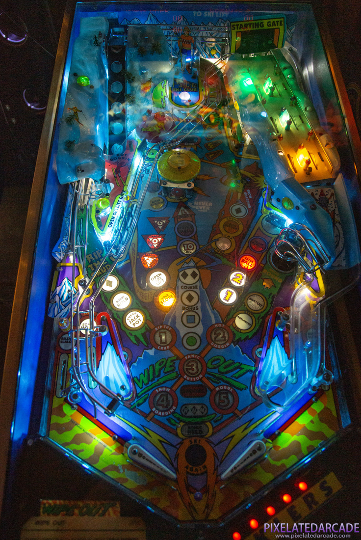 Wipe Out Photo: Wipe Out pinball cabinet - Playfield