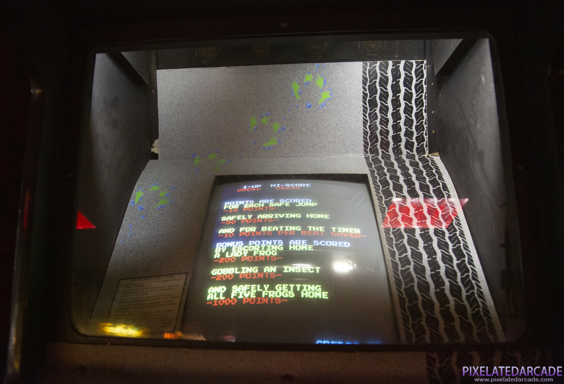 Frogger Photo: Frogger arcade cabinet - Monitor
