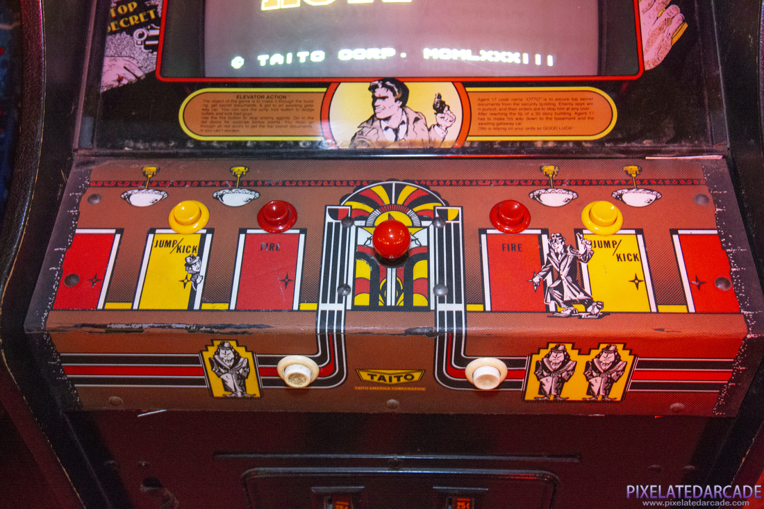 Elevator Action Photo: Elevator Action arcade cabinet - Control panel