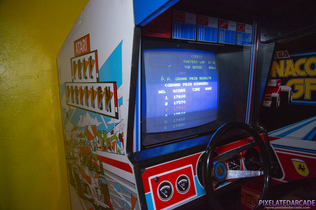 Pole Position Photo: Pole Position arcade cabinet - cockpit version - Monitor