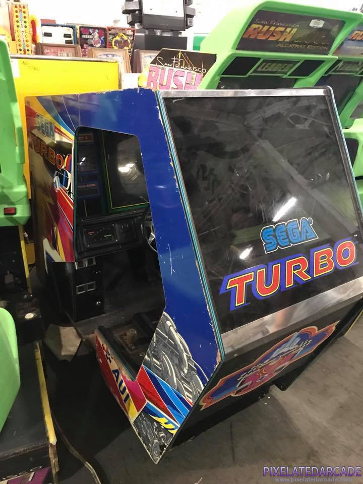 Turbo Photo: Turbo arcade cabinet cockpit version - front view