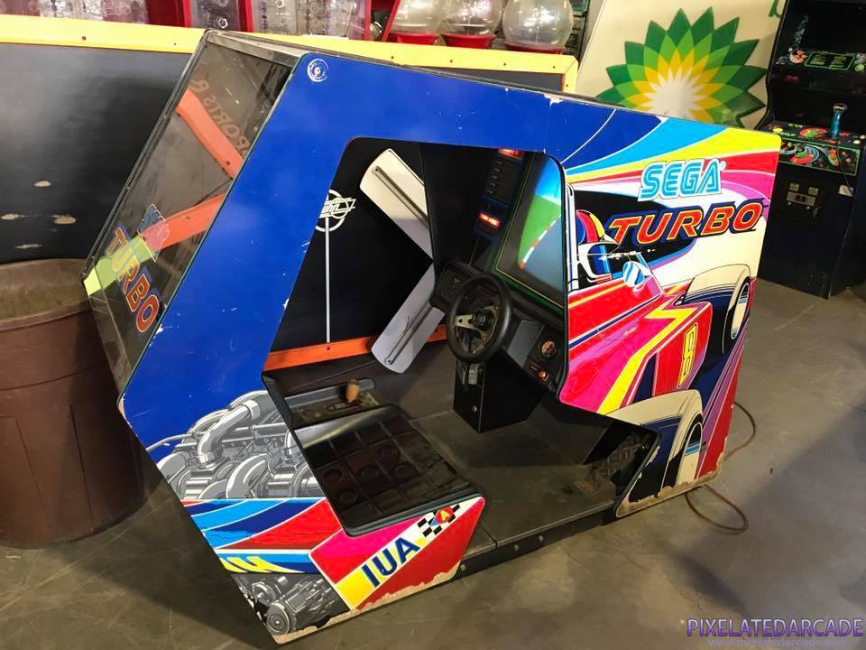 Turbo Photo: Turbo arcade cabinet cockpit version - side view