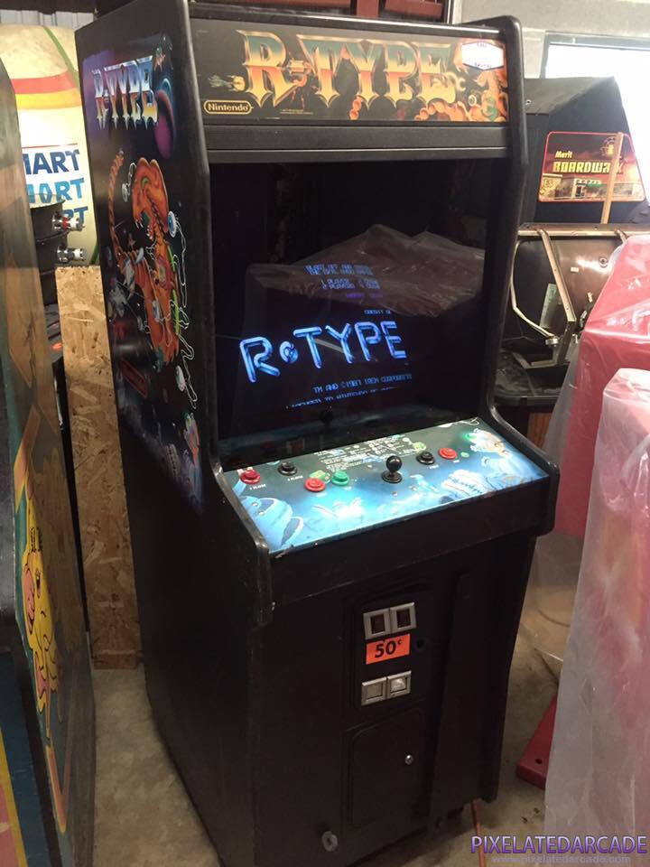 R-Type Photo: R-Type arcade cabinet