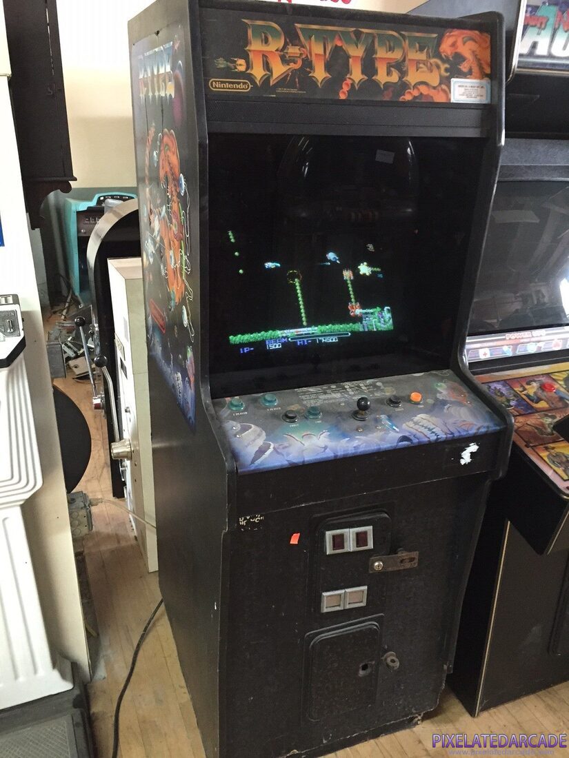 R-Type Photo: R-Type arcade cabinet