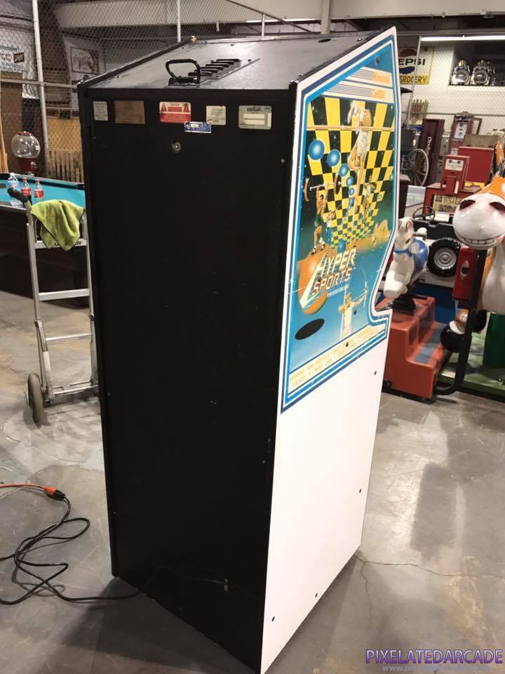 Hyper Sports Photo: Hyper Sports arcade cabinet - Back