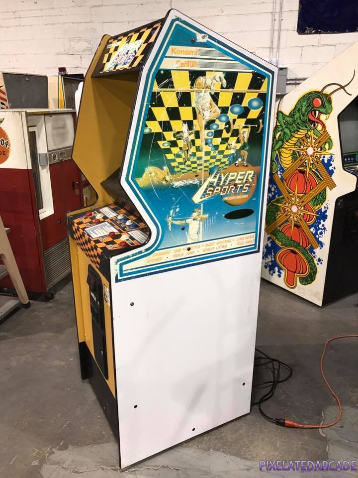 Hyper Sports Photo: Hyper Sports arcade cabinet - Side
