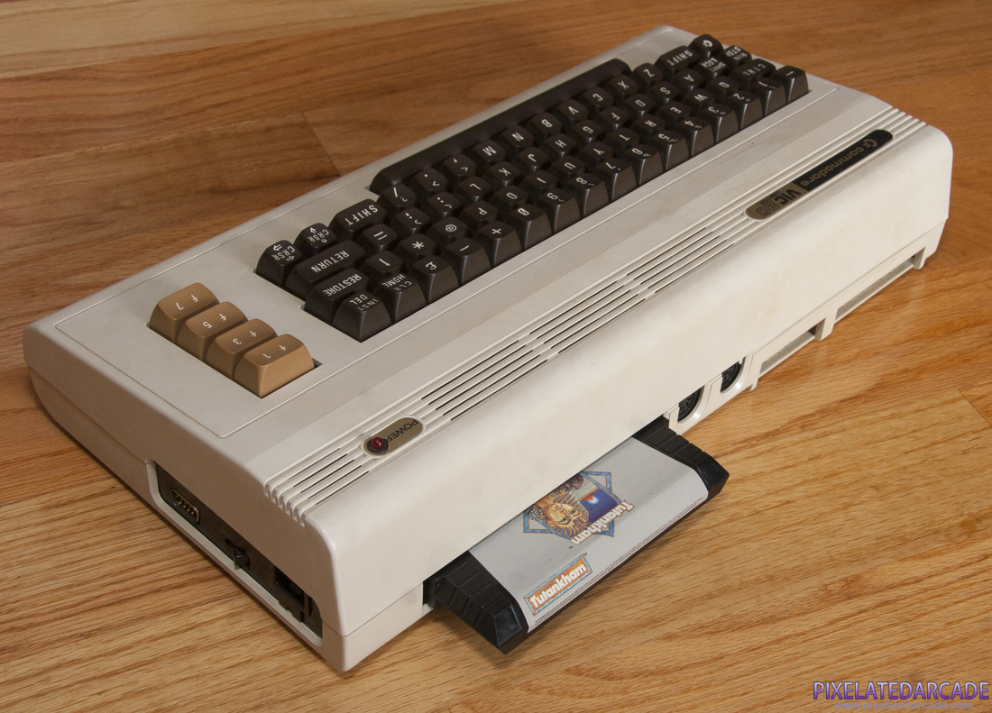 Tutankham Photo: Tutankham cartridge with Vic-20 computer