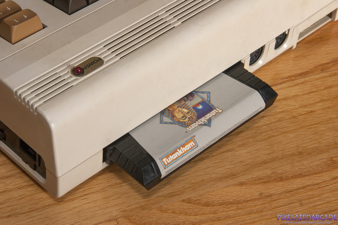 Tutankham Photo: Tutankham cartridge with Vic-20 computer