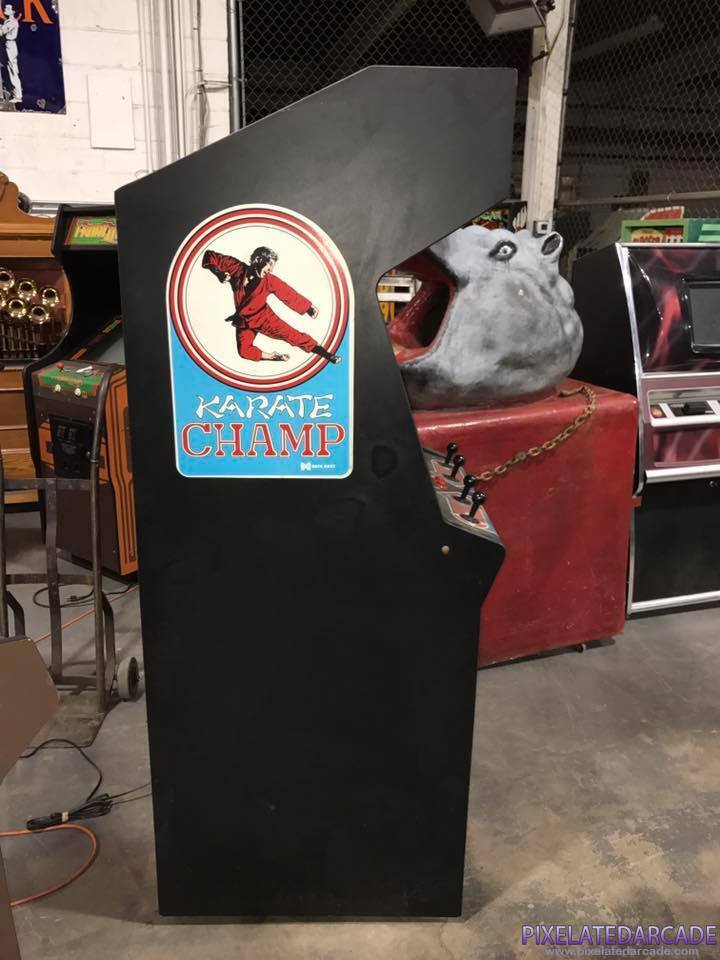 Karate Champ Photo: Karate Champ arcade cabinet - Left side