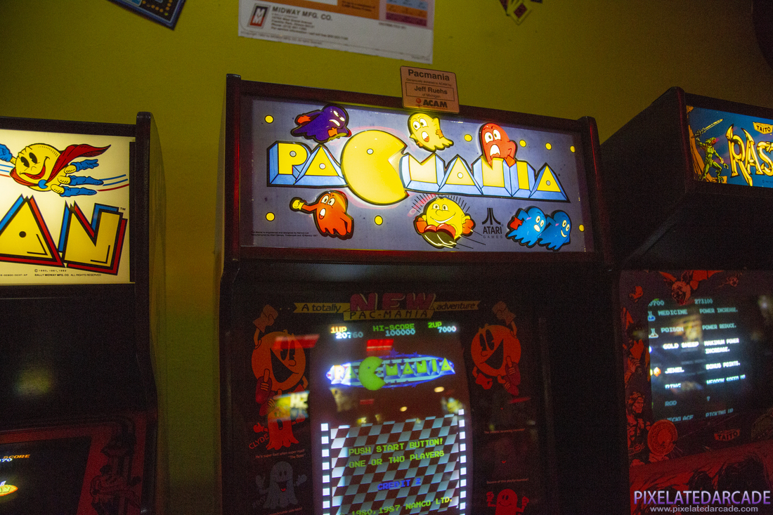 Pac-Mania Photo: Pac-Mania arcade cabinet - Marquee