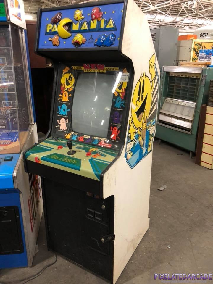 Pac-Mania Photo: Pac-Mania arcade cabinet