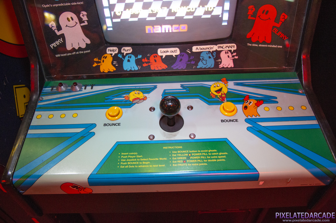 Pac-Mania Photo: Pac-Mania arcade cabinet - Control panel