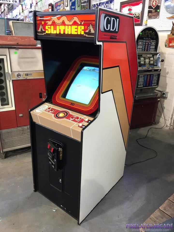 Slither Photo: Slither arcade cabinet