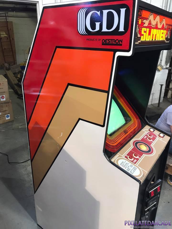 Slither Photo: Slither arcade cabinet - Side