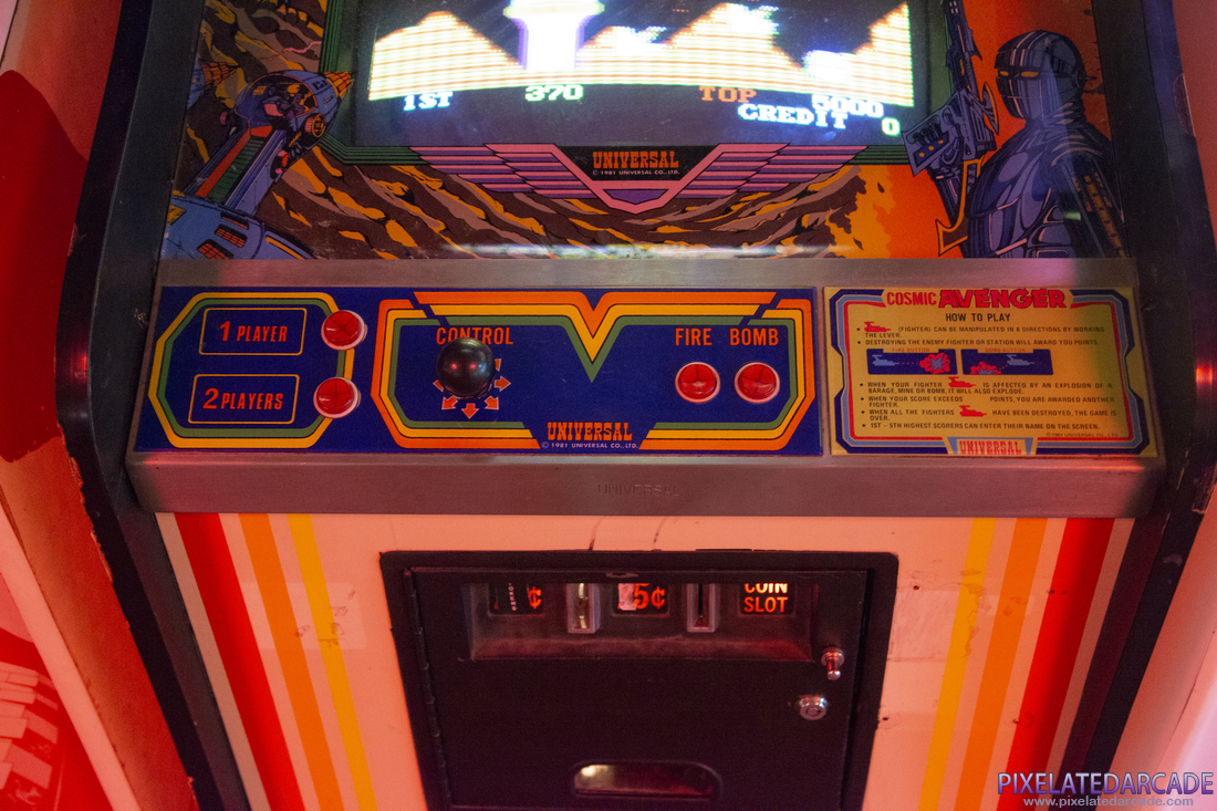 Cosmic Avenger Photo: Cosmic Avenger arcade cabinet - Controls