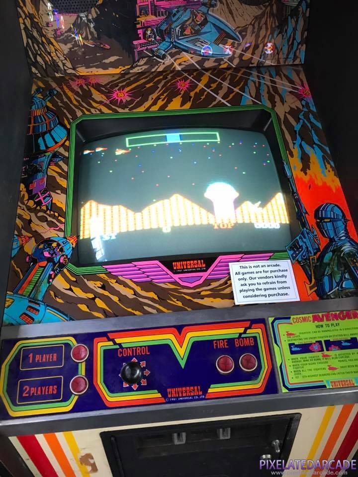 Cosmic Avenger Photo: Cosmic Avenger arcade cabinet - Controls and monitor