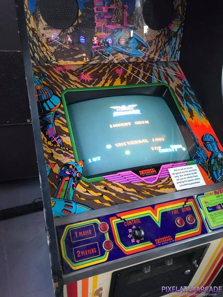 Cosmic Avenger Photo: Cosmic Avenger arcade cabinet - Controls and monitor