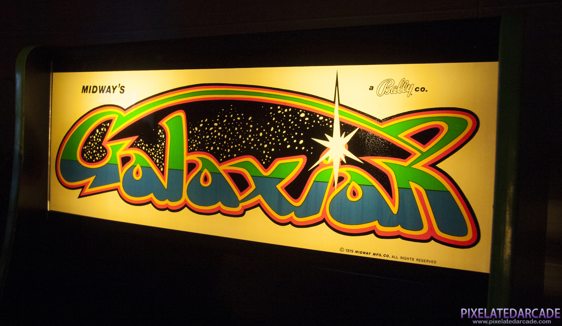 Galaxian Photo: Galaxian marquee lit