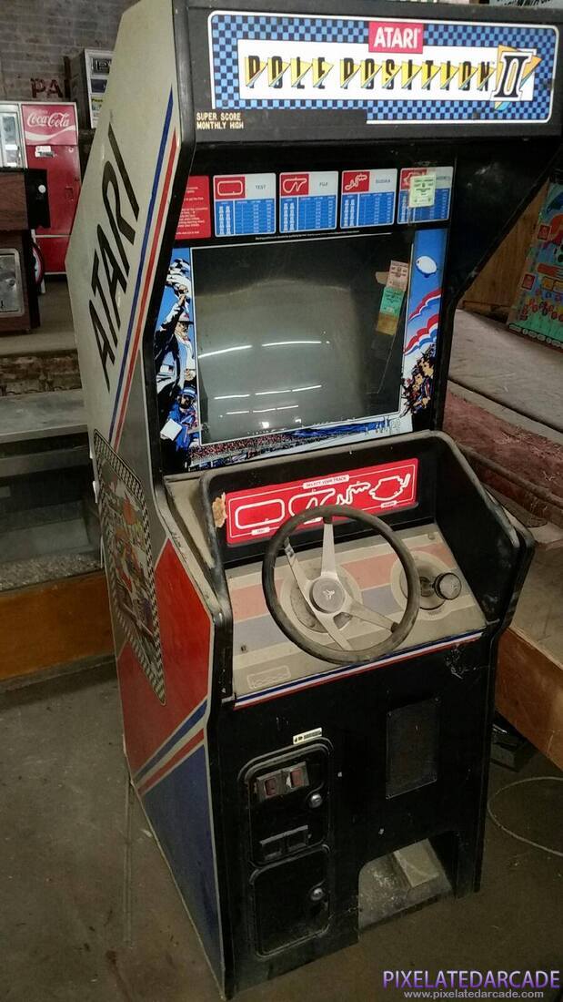Pole Position II Photo: Pole Position II arcade cabinet