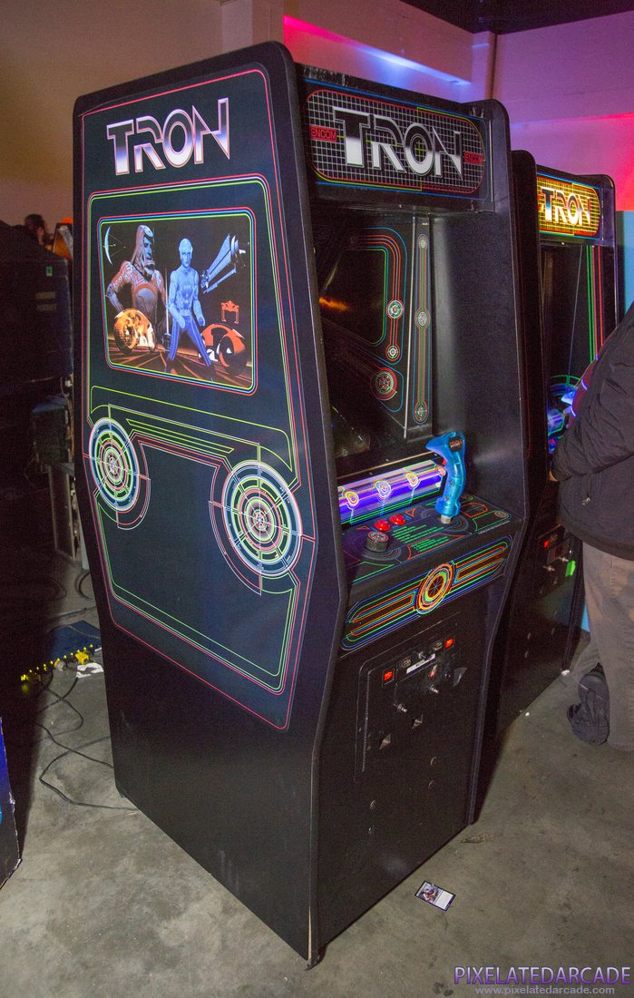 TRON Photo: Tron arcade cabinet with Encom marquee