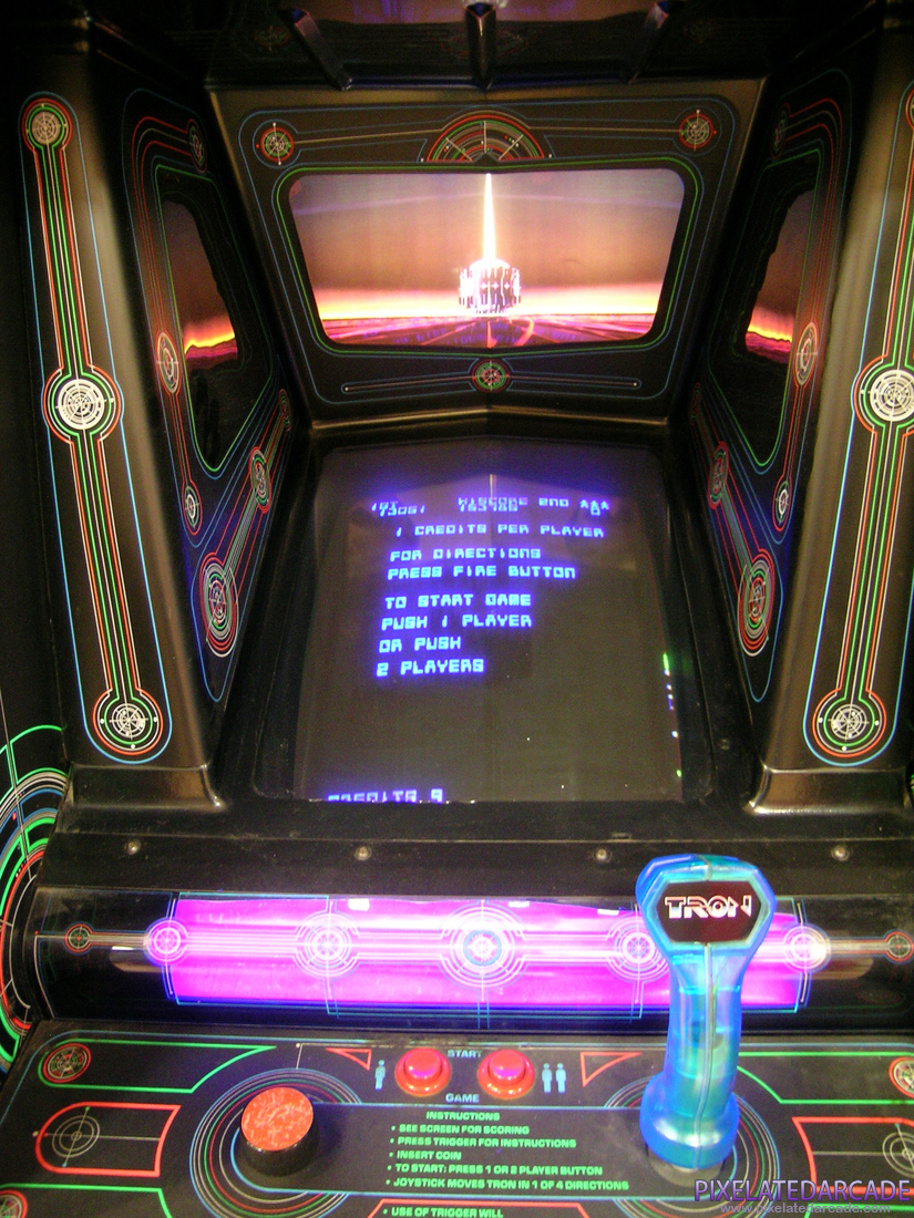 TRON Photo: Tron arcade cabinet - Controls and monitor