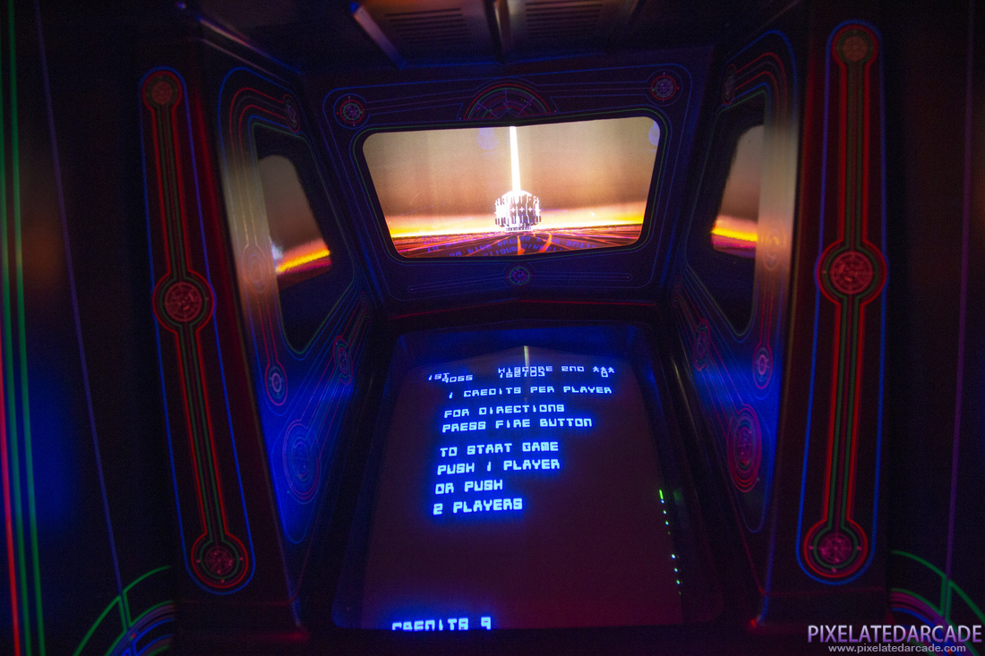 TRON Photo: Tron arcade cabinet - Monitor and backdrop