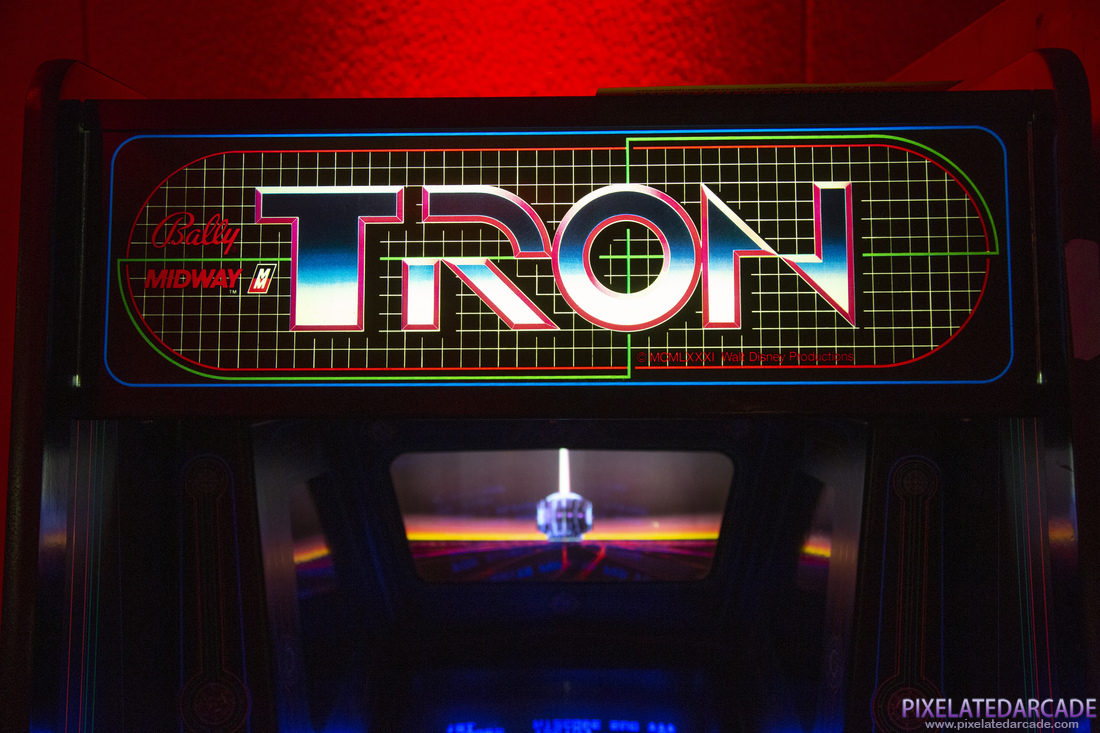TRON Photo: Tron arcade cabinet - Marquee