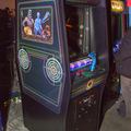 Tron arcade cabinet with Encom marquee