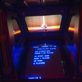 Tron arcade cabinet - Monitor and backdrop