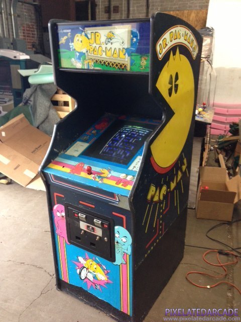 Jr. Pac-Man Photo: Jr. Pac-Man arcade cabinet