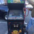 Jr. Pac-Man in Super Pac-Man cabinet