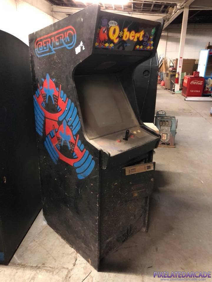 Q*bert Photo: Q*bert in Berzerk cabinet