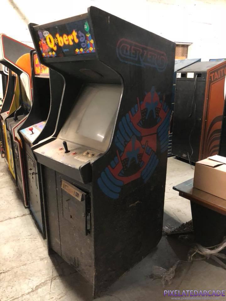 Q*bert Photo: Q*bert in Berzerk cabinet