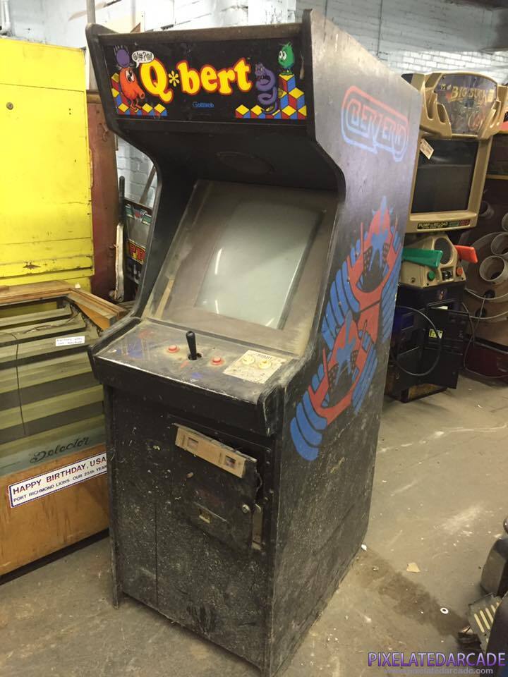 Q*bert Photo: Q*bert in Berzerk cabinet