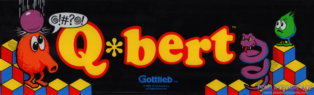 Q*bert Photo: Q*Bert arcade marquee