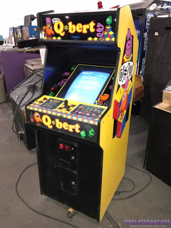 Q*bert Photo: Q*bert arcade cabinet