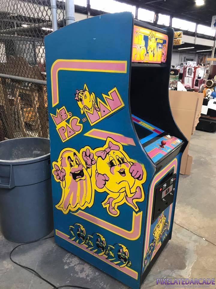 Ms. Pac-Man Photo: Ms. Pac-Man arcade cabinet - side