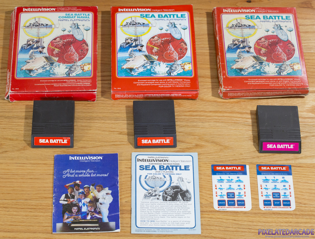 Sea Battle Photo: Sea Battle cartridges for the Intellivision