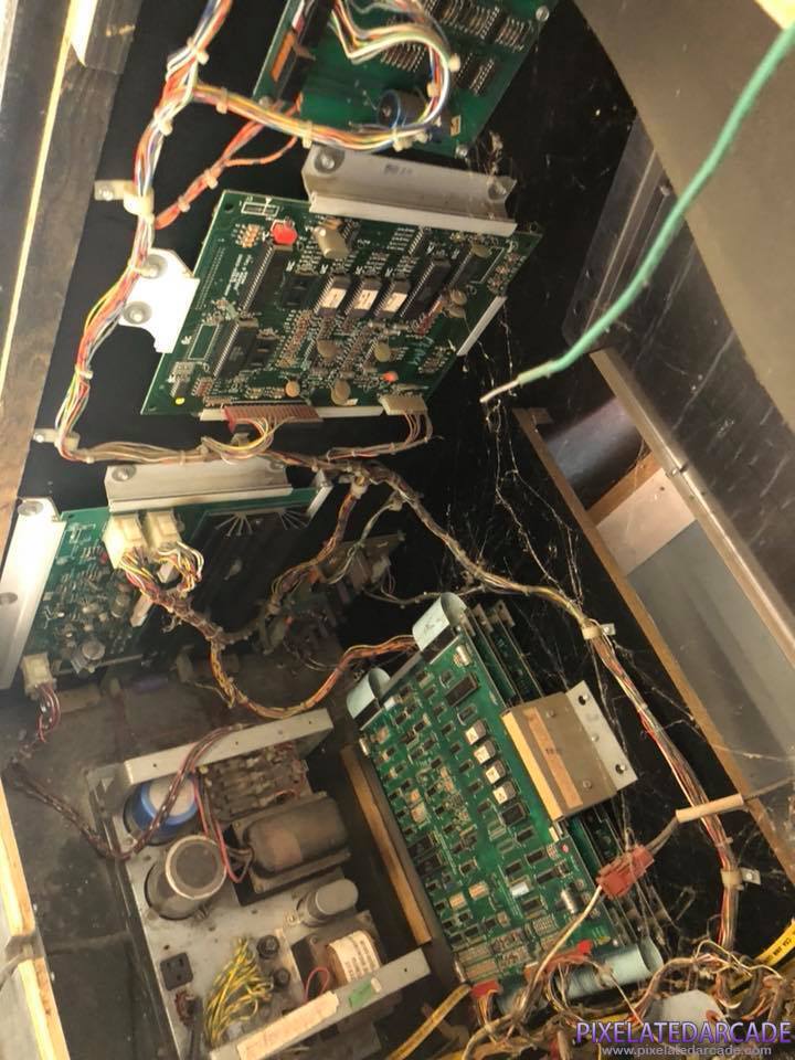 Discs of TRON Photo: Discs of TRON environmental arcade cabinet - Inside