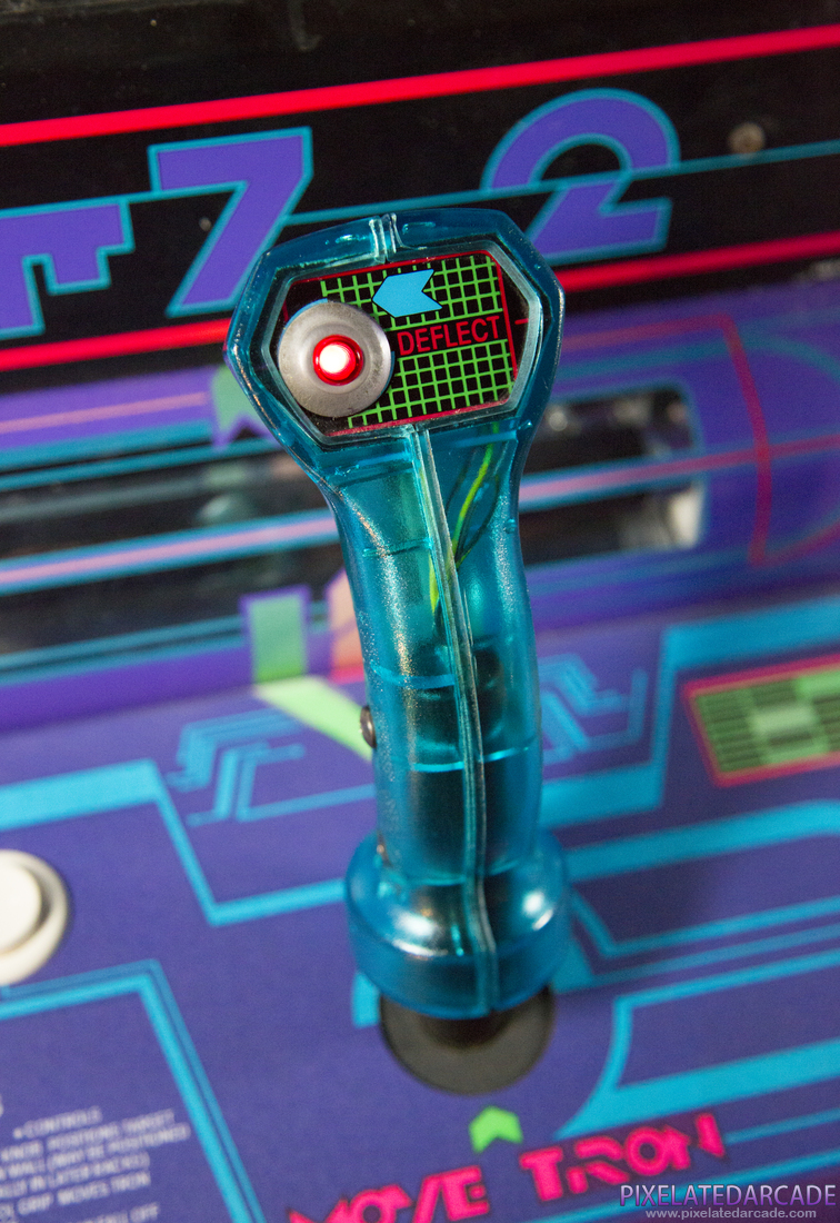 Discs of TRON Photo: Discs of TRON environmental arcade cabinet - Joystick