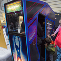 Discs of TRON environmental arcade cabinet at Indie Arcade in Washington, DC.